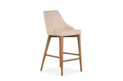 Melica Cappuccino Leather Bar Stool