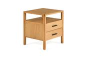 Milita Oak 2 Drawer Bedside Table image