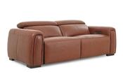 Muse Brown Leather 2.5 Seater Heated Seats Electric Recliner Sofa image