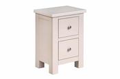Nevada Grey 2 Drawer Bedside Table