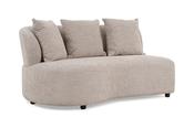 New Orleans Cream Fabric Sofa - 2 Seater 1 Arm Left Hand Facing Chaise image