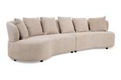 New Orleans Cream Fabric Sofa - 4 Seater image