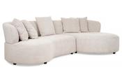 New Orleans Cream Fabric Sofa - 3 Seater Right Hand Facing Chaise image