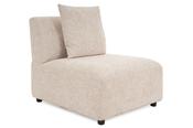 New Orleans Cream Fabric Armless Piece image