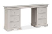 Newport Light Grey 6 Drawer Dressing Table image