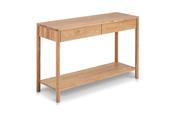 Nordic Solid Oak 2 Drawer Console Table image