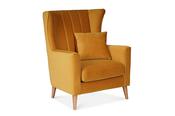 Notting Bay Gold Velvet Armchair image