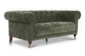 Oxford Green Fabric Sofa - 2 Seater image