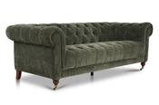 Oxford Green Fabric 2.5 Seater Sofa