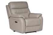 Pearson Grey Leather Armchair Electric Recliner image