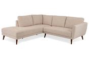 Pierce Cream Fabric Corner Sofa - Left Hand Facing image