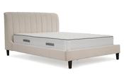 Plush Cream Fabric Double  4'6' Bed Frame