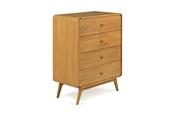 Poe Oak 4 Drawers Chest image