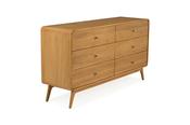 Poe Oak 6 Drawers Chest image