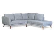 Pola Grey Fabric 2 Seater RHF Chaise Sofa image
