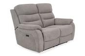 Presley Light Grey 2 Seater Electric Recliner Sofa image