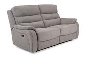 Presley Light Grey 3 Seater Electric Recliner Sofa image