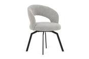 Provence Grey Fabric Swivel Dining Chair