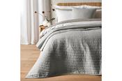 Quilted Bedspread Silver 220x230cm