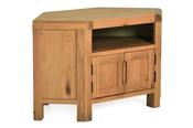 Radcliff Oak 2 Door Corner TV Stand image