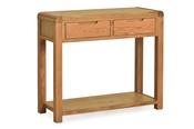 Radcliff Oak 2 Drawer Console Table