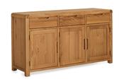 Radcliff Oak 3 Drawer 3 Door Sideboard image