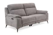 Reina Grey Fabric Electric Recliner Sofa - 3 Seater image