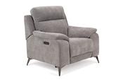Reina Grey Fabric Electric Recliner Armchair image