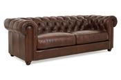 Richmond Brown Leather Sofa - 3 Seater image