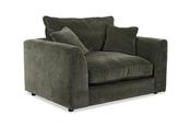 Rochester Green Fabric Armchair