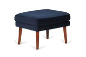 Rose Navy Velvet Footstool