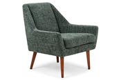 Rose Speckled Green Fabric Armchair image