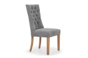 Santino Dark Grey Dining Chair with Natural Oak Leg