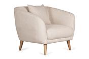 Scott Cream Fabric Armchair image