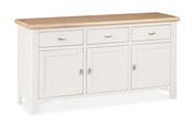 Sherbury Grey Oak 3 Drawers 3 Doors Sideboard image
