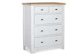 Sherbury Grey Oak 5 Drawers Chest