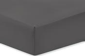 Single Fitted Sheet Grey 400TC Cotton Sateen