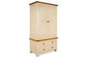 Somerset Cream Oak 2 Drawers 2 Doors Wardrobe image