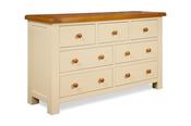 Somerset Cream Oak 7 Drawers Chest