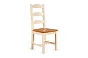 Somerset Cream Oak Dining Chair Ladder Back