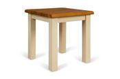 Somerset Cream Oak Dressing Stool with Wooden Seat image