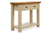 Somerset Cream Oak Large 2 Drawers Console Table