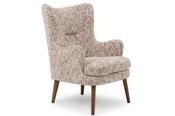 Greta Light Grey Speckled Fabric Armchair image