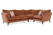 Grace Dusk Apricot Fabric Corner Sofa - Right Hand Facing-Outlet-New Ross image
