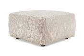 Layla Grey Fabric Footstool-Outlet-New Ross
