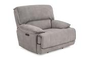 Vermont Grey Fabric Electric Recliner Armchair image