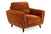 Lacey Rust Fabric Armchair image