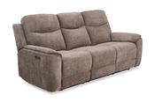 Rhapsody Grey Fabric Electric Recliner Sofa - 3 Seater image