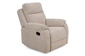 Brandon Cream Fabric Manual Recliner Armchair image