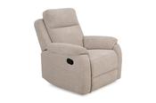 Brandon Cream Fabric Manual Recliner Armchair image